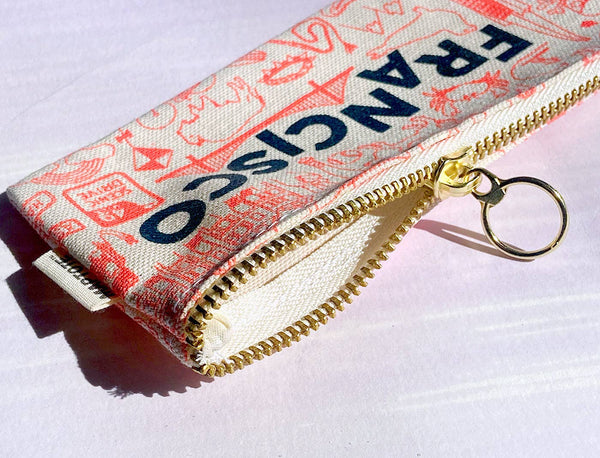 Philadelphia Pencil Pouch - Cotton Canvas, USA Made