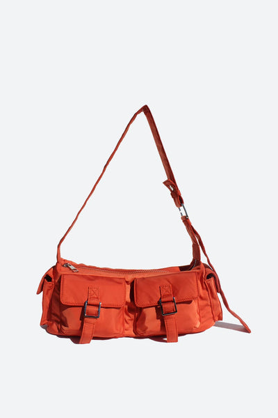 Aria Double Front Pockets Shoulder Bag