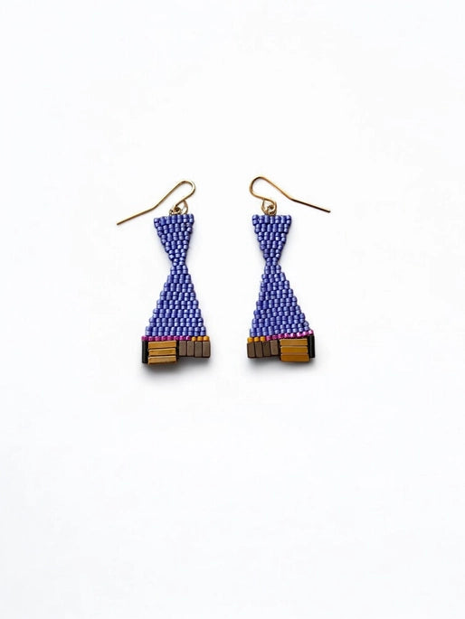 Hour Glass Earrings - Montana Blue