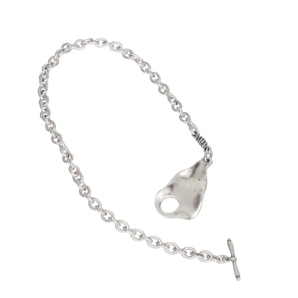 Handmade Pewter Necklace - Toggle