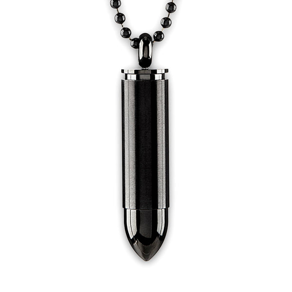 Bullet Capsule Stainless Steel Pendant