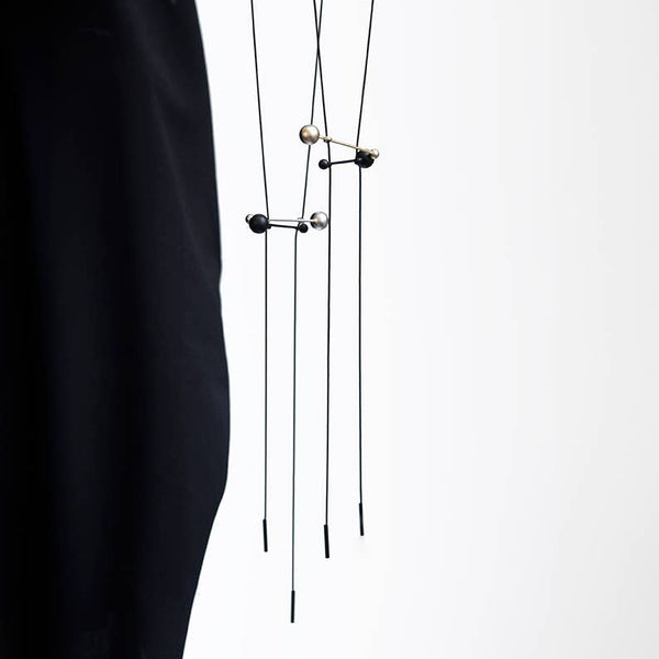 Joggle Necklace: Satin Gold