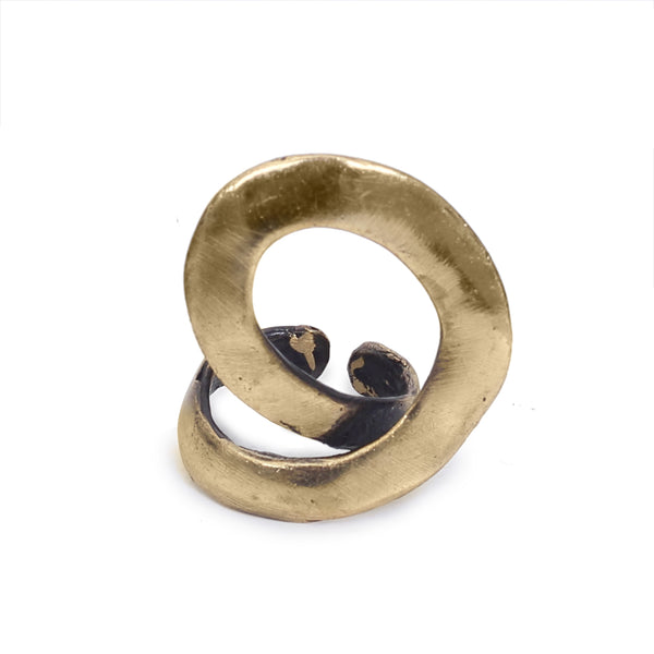 Handmade Bronze Ring -  Loop