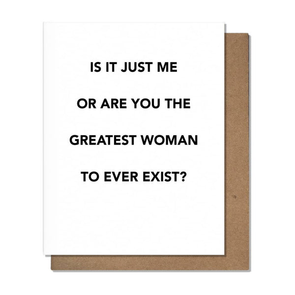 Greatest Woman - Friendship Card