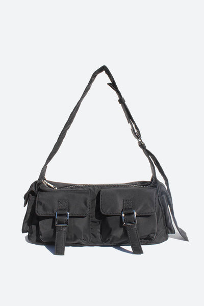 Aria Double Front Pockets Shoulder Bag