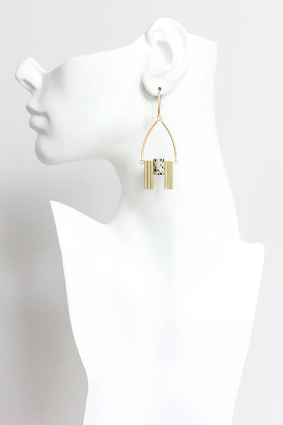 Dalmation Jasper Earrings