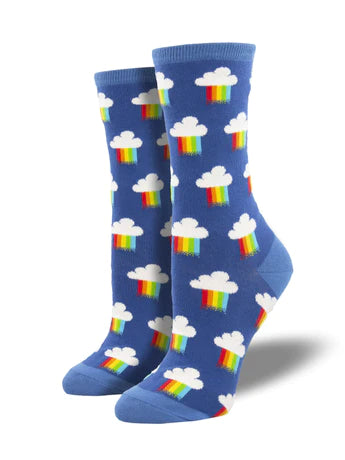 Rainbow Rain Socks