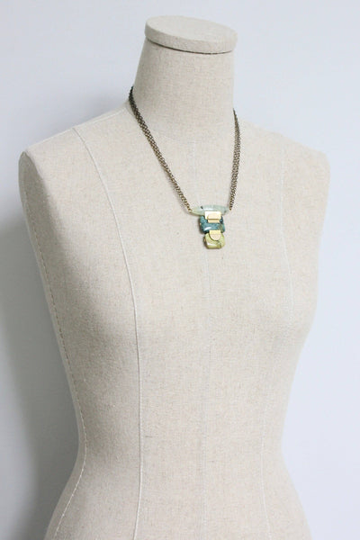 Jasper and yellow turquoise necklace