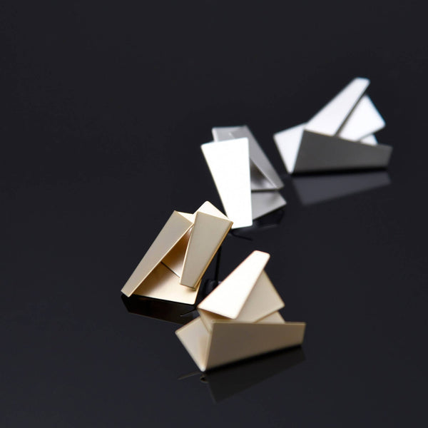 Quire Ear Jackets - Black & Gold