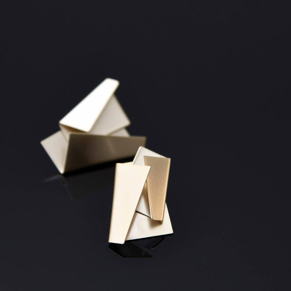 Quire Ear Jackets - Black & Gold