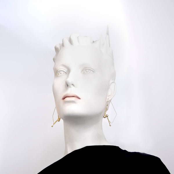 Vera Earrings - Black & Silver