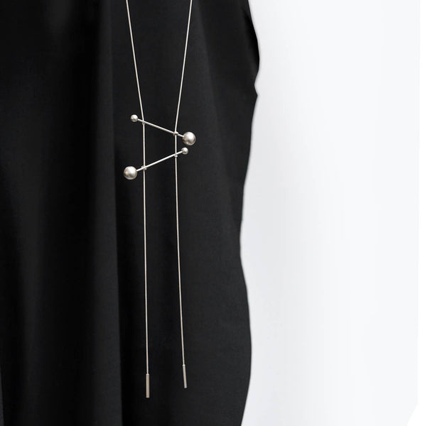 Joggle Necklace: Satin Gold