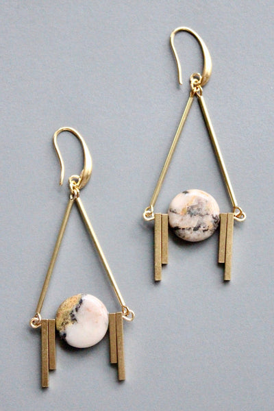 Jasper Artdeco earrings