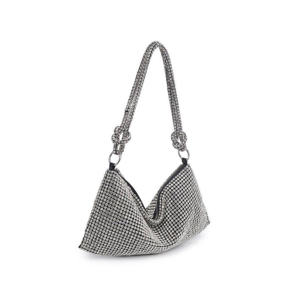 Sienna Evening Bag: Silver