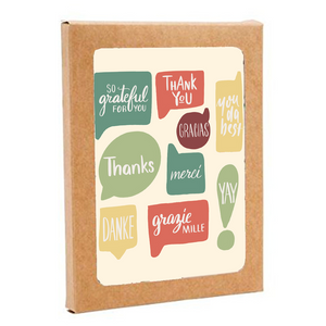 Many Thanks Boxed Thank You Greeting Card Set