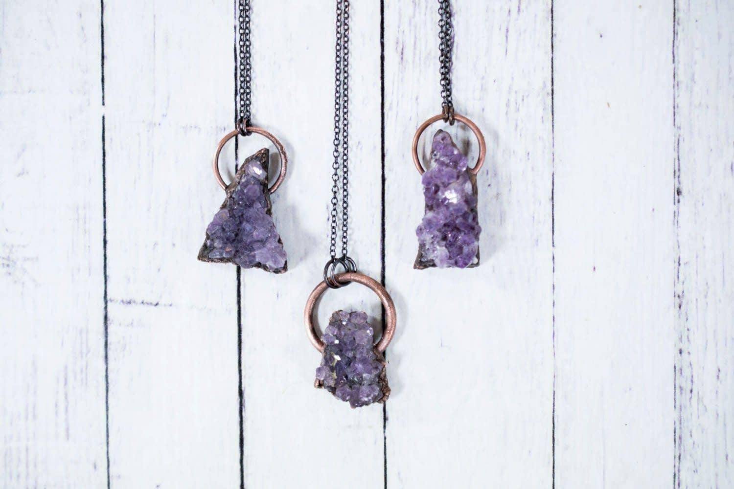 Amethyst Statement Necklace - Revival Phl