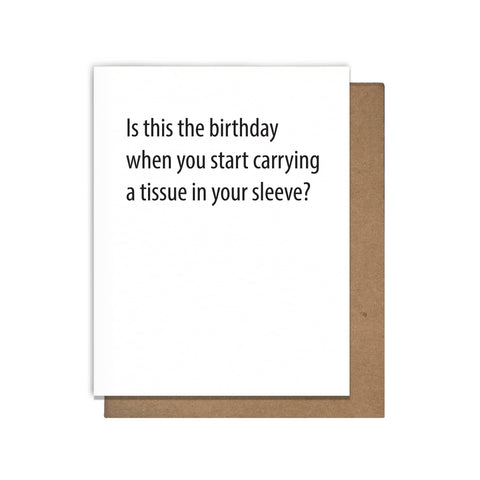 Tissue Birthday card