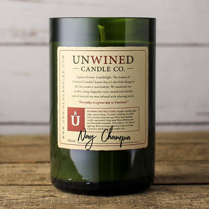 Unwined Candles - Nag Champa Signature Series - Wine Bottle Candle