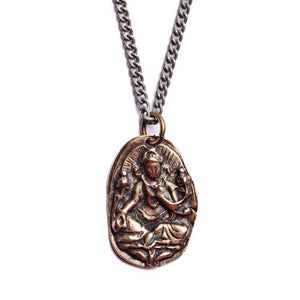 Ganesha Bronze Necklace For Men