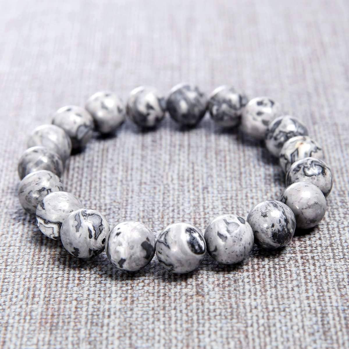 Lava Rock Bracelet - Gray