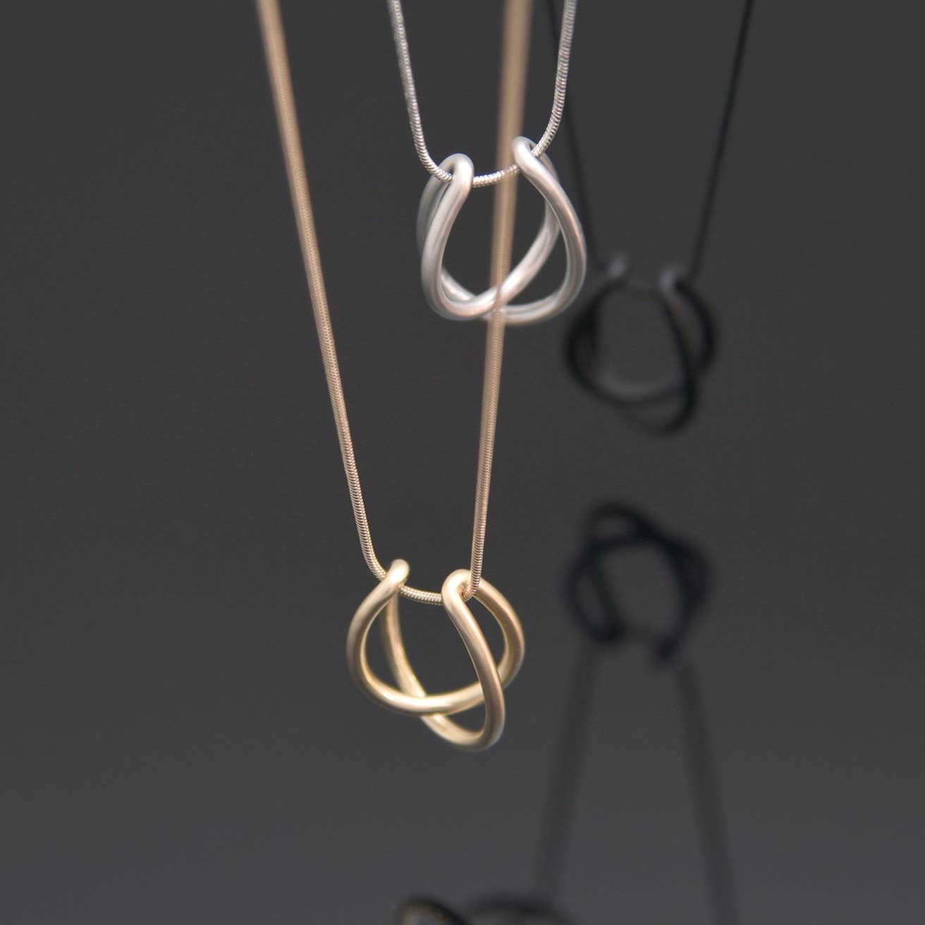 Twine Necklace - Satin Silver