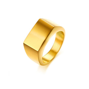 Rectangular Signet Ring- Gold