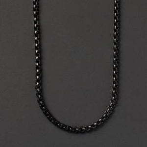 Black Stainless Steel Chain Necklace for Men