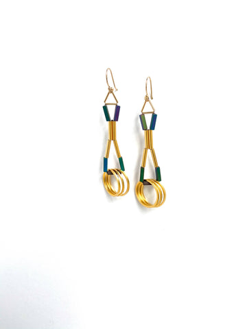 Uni Earrings - Peacock
