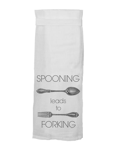 Spooning Leads To Forking Kitchen Towel