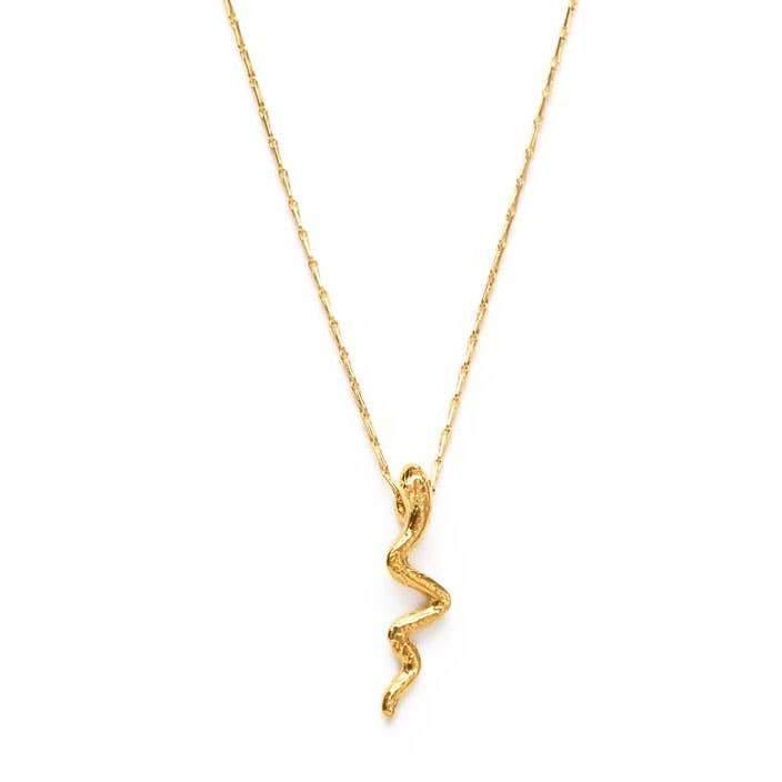 Tiny Gold Serpent Necklace - Revival Phl