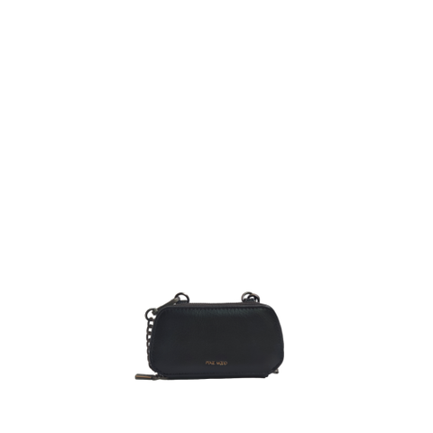 Charlie - Recycled Vegan Micro Chain Bag - Black (Recycled)