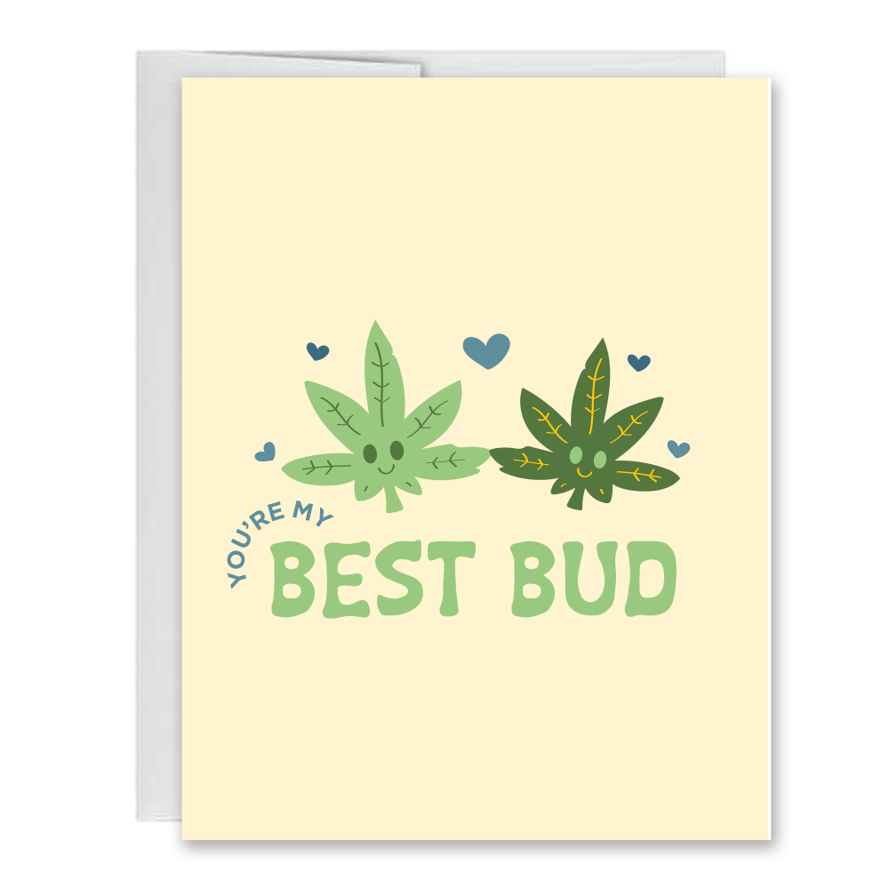 You're My Best Bud Valentine's Day Greeting Card