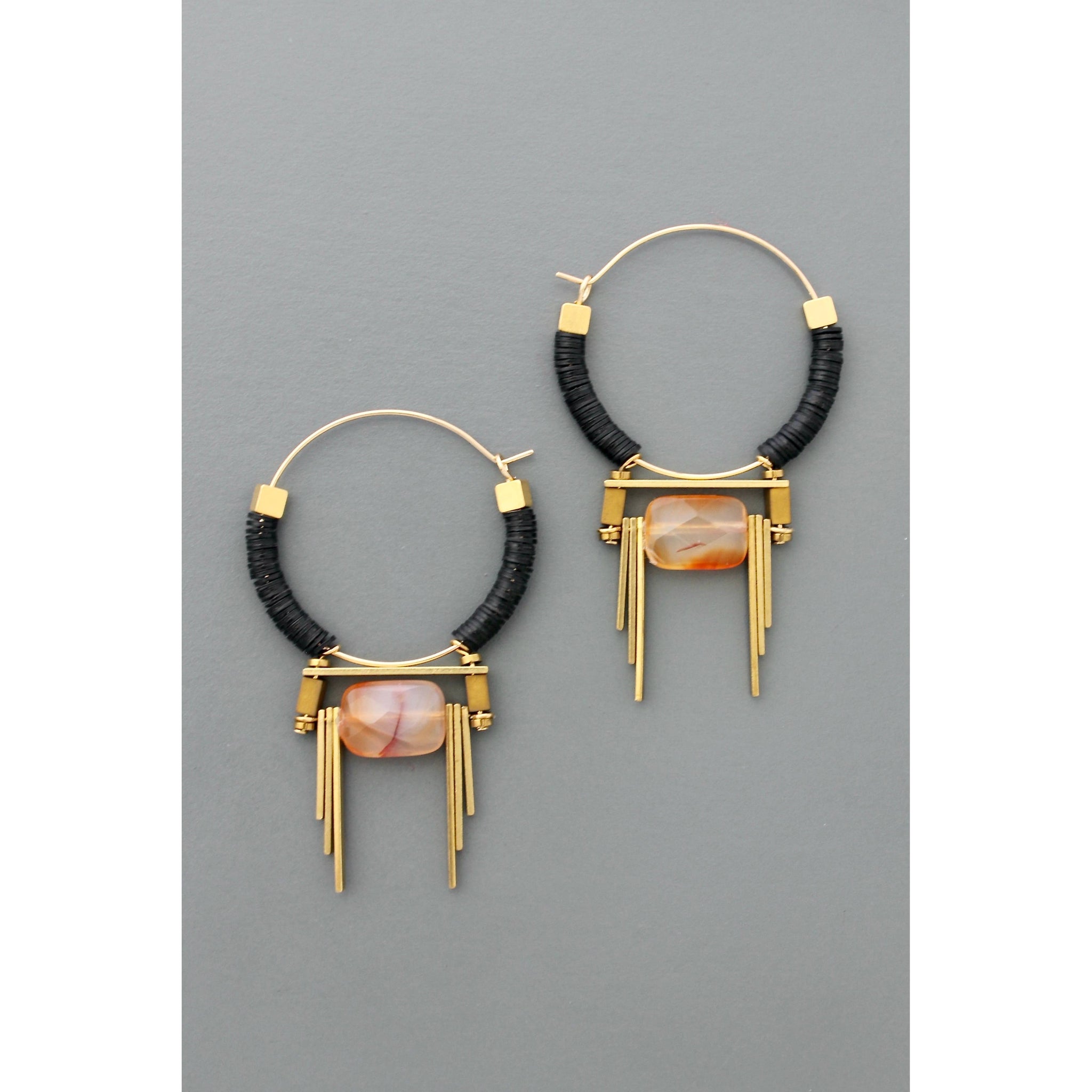 ArtDeco hoop earrings