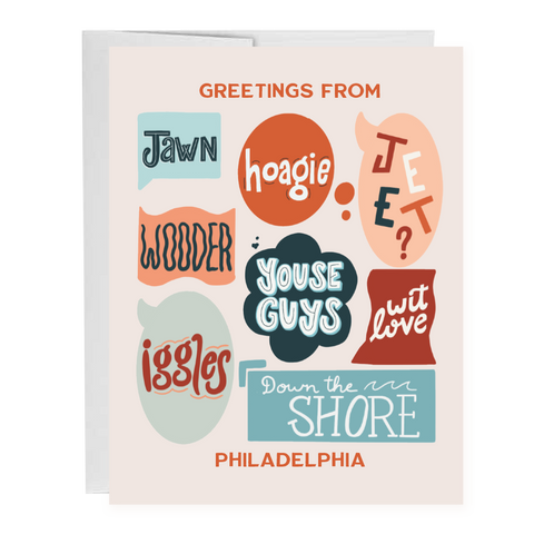 Philadelphia Slang and Sayings General Greeting Card