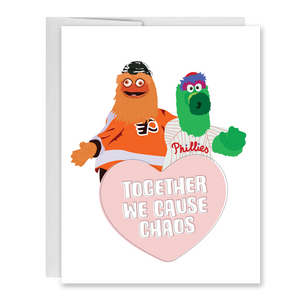 Together, We Cause Chaos Valentines Day Card