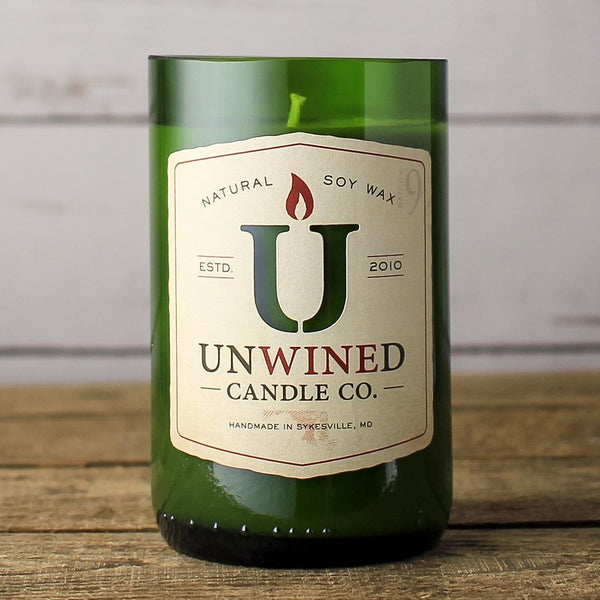 Unwined Candles - Lavender Vanilla Signature Series - Wine Bottle Candle