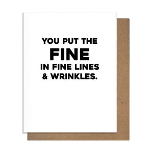 Fine Lines Greeting Card