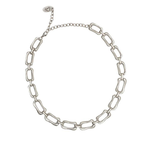 Handmade Pewter  Chain link Necklace