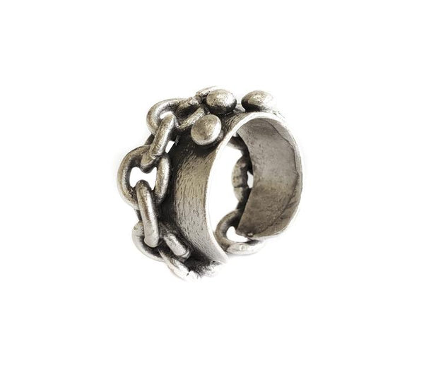 Chains Pewter Ring