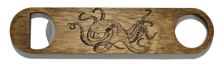 Octopus Wooden Bottle Opener - Revival Phl