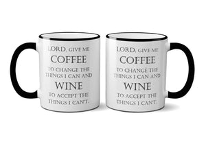 Lord Give Me Coffee to Change the Things Mug with Gift Box