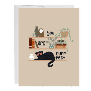 You Are Purrfect Cat Love / Friendship Greeting Card