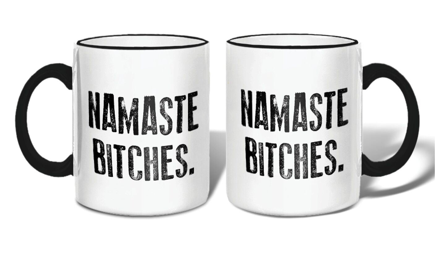 Namaste Bitches Mug with Gift Box