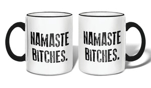 Namaste Bitches Mug with Gift Box