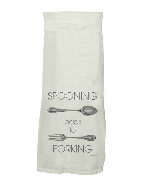 Spooning Leads To Forking Kitchen Towel