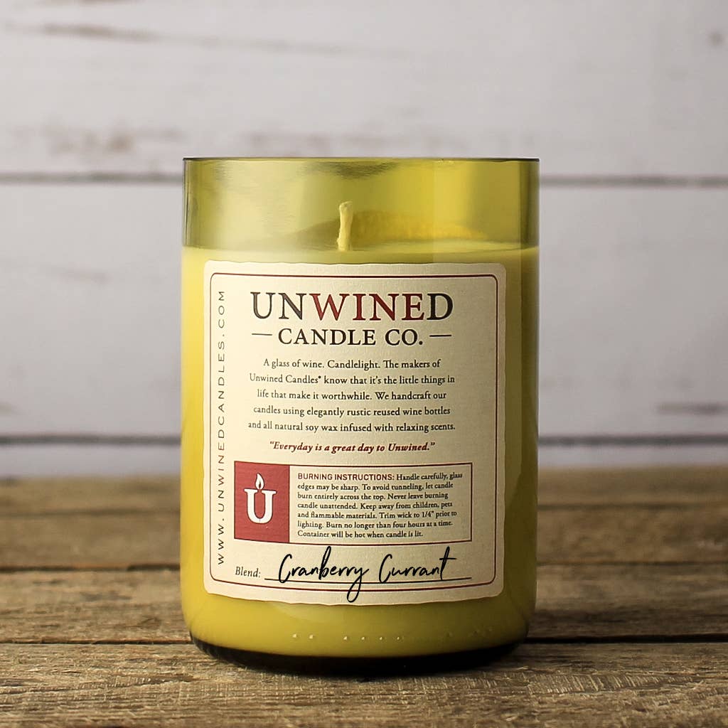 Cranberry Currant Signature Series - Wine Bottle Candle