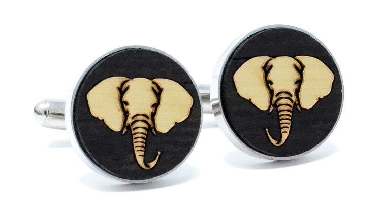 Golden Elephant Cufflinks - Revival Phl