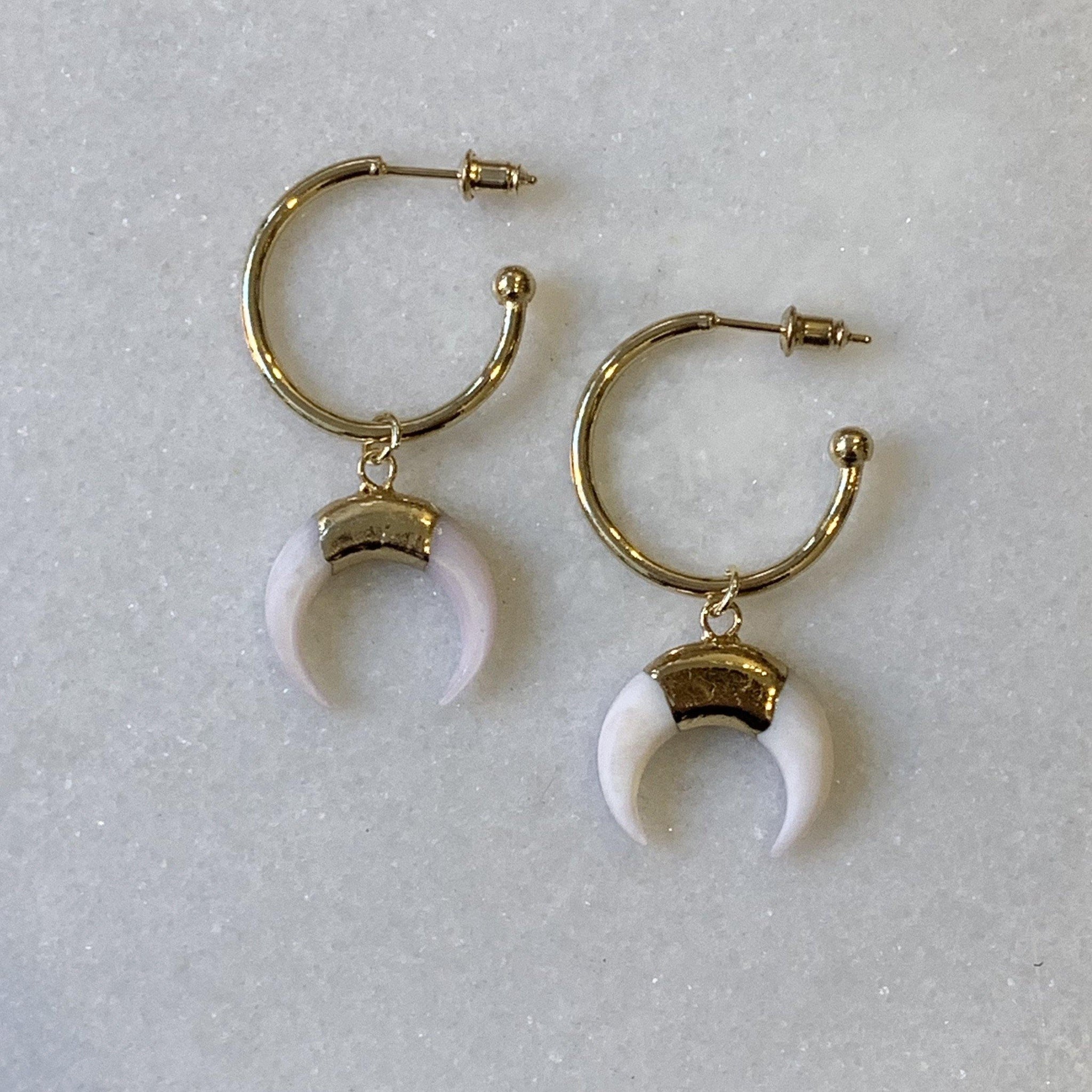 Horn Shell Earrings - Revival Phl