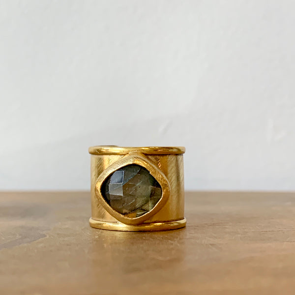 Stone Cuff Ring
