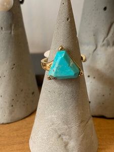 Turquoise Triangle Ring